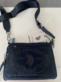 US Polo ASSN torebka listonoszka granatowa