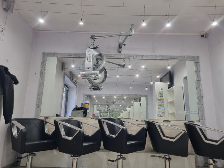 Wyposazenie salonu fryzjerskiego myjki fotele infrazon recepcja