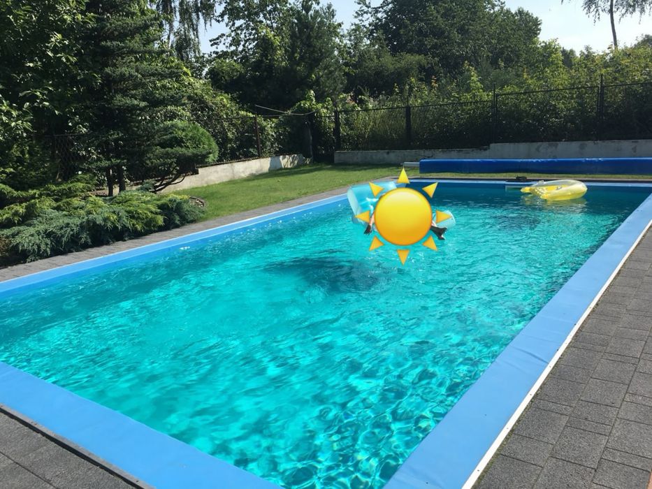 Dom Wyczerpy  + hala magazynowa + basen + działka 2500m