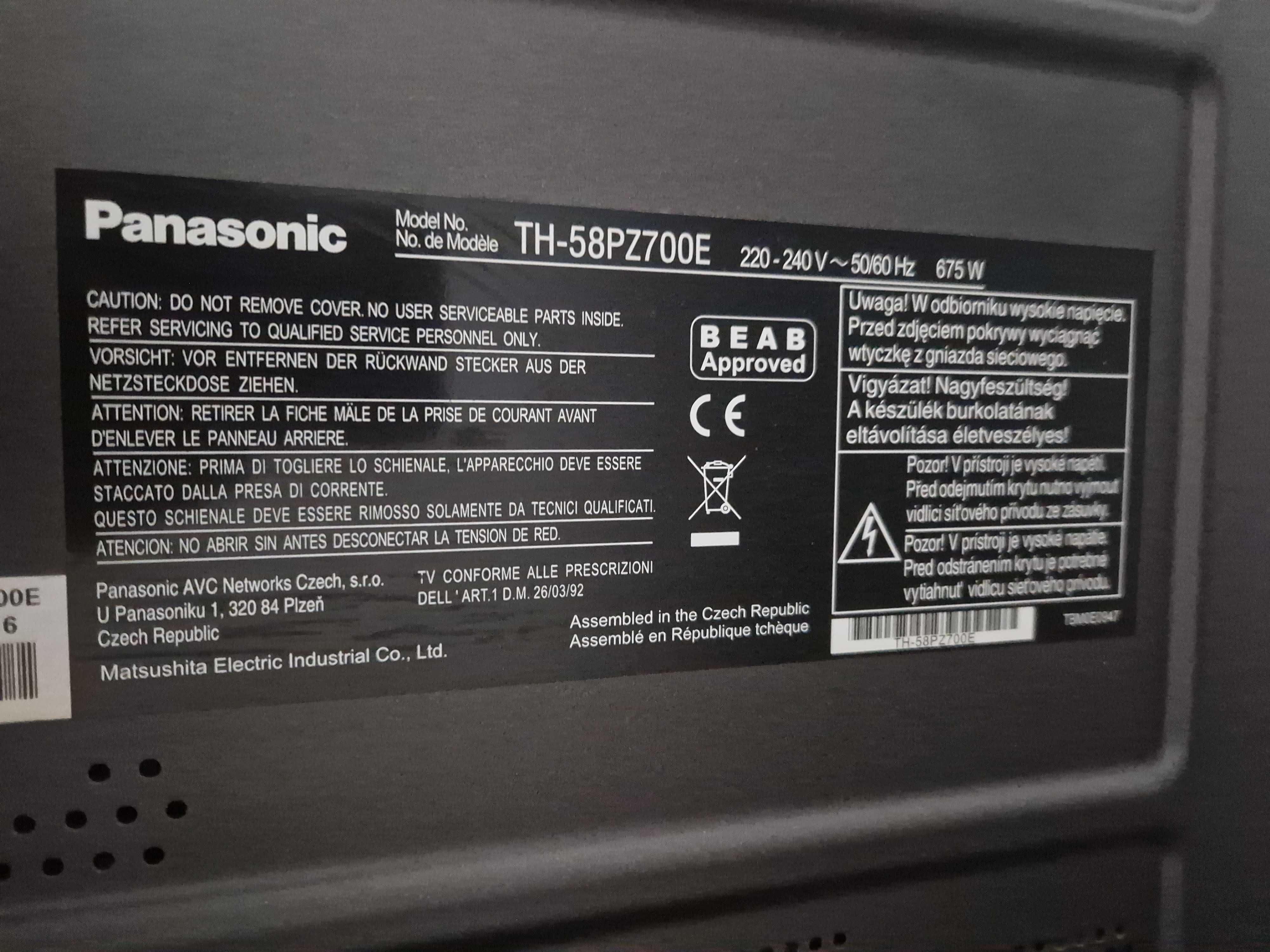 Telewizor Panasonic plazma 58 cali