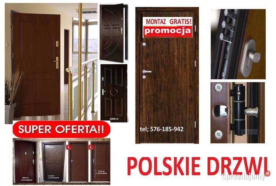 Drzwi wejsciowe zewnętrzne z montażem do mieszkania ,antywłamaniowe