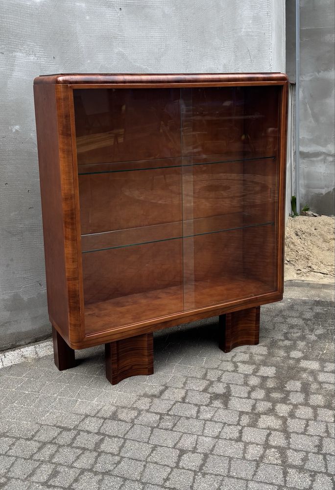 Witrynka Orzech Art Deco Antyk Po Renowacji Idealna