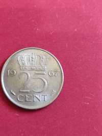 Moneta 25 centów Holandia