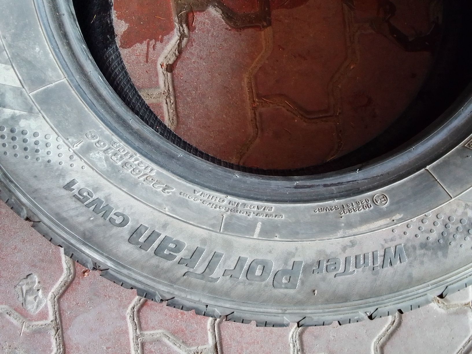 Opona zimowa 225/65r16C KUMHO 6mm