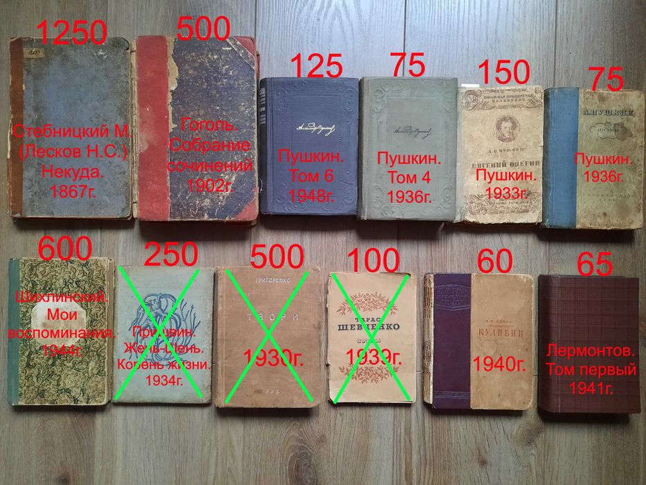 Антикварные книги Чехов Тургенев Достоевский Пушкин Лермонтов Некрасов