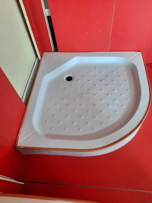 Душовий піддон півкруглий низький 80х80, 90х90см