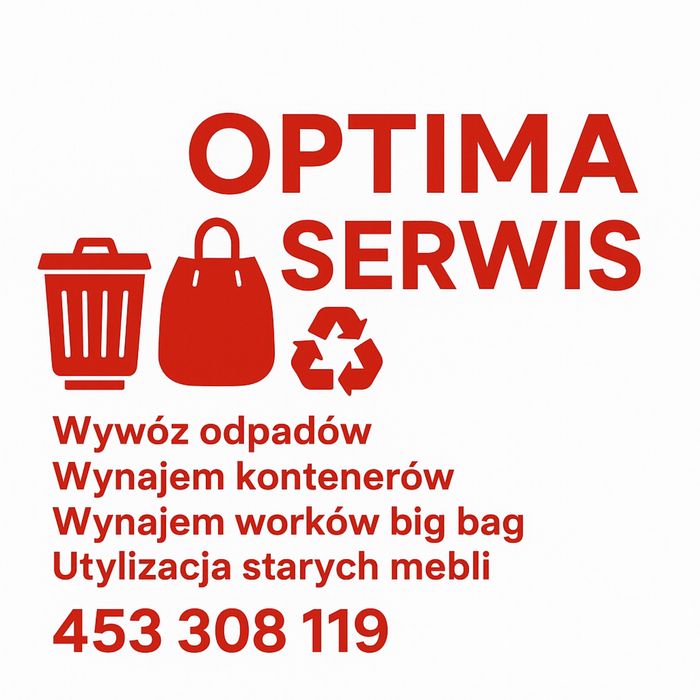 Wynajem kontenerów*worki big bag*utylizacja