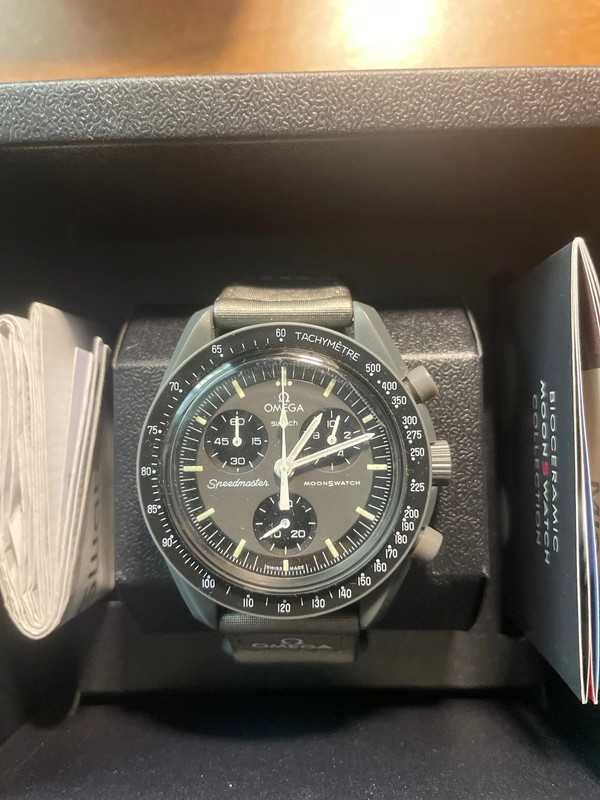 SO33A100 Mercury x Omega Swatch Czarna Energia