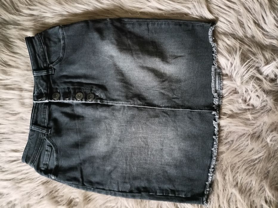 Spódnica jeansowa czarna