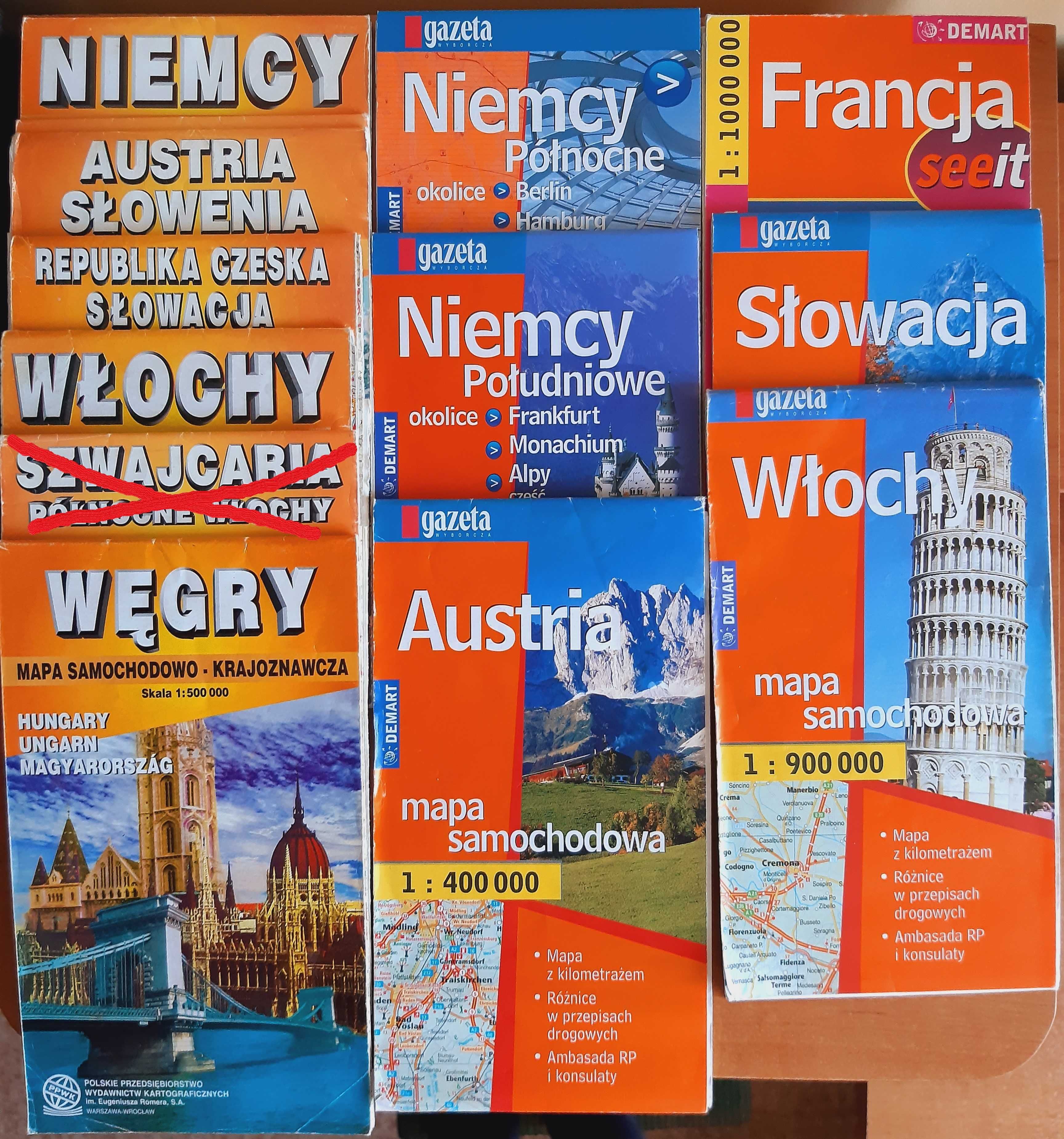 Mapy, zagranica i świat. Przesyłka OLX