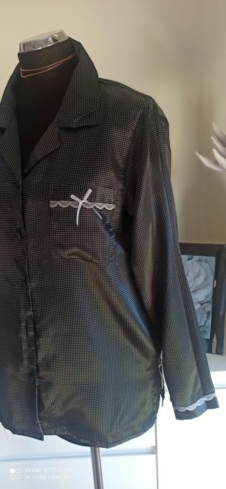 Góra satynowa od piżamy