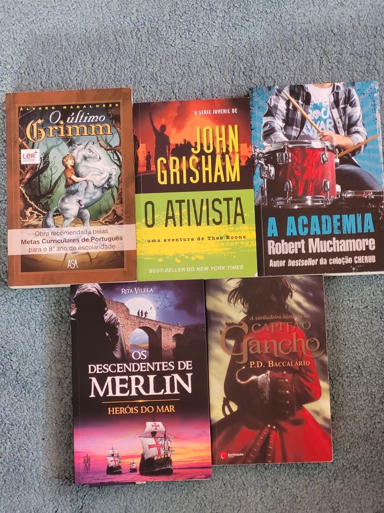 Venda de livros de fantasia e ação