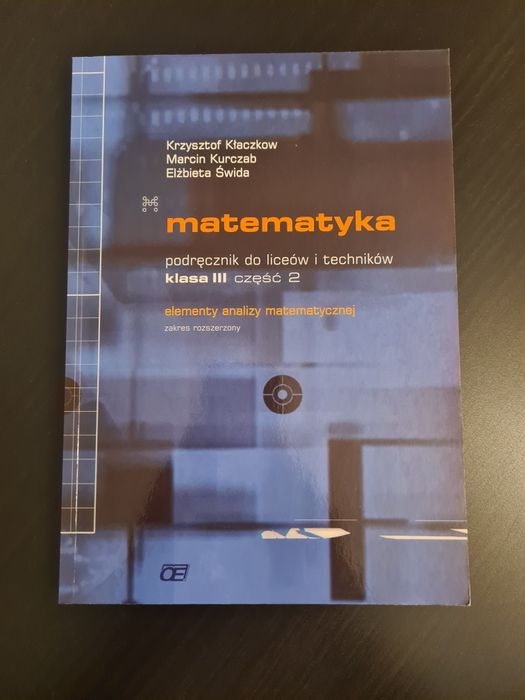 Krzysztof Kłaczkow - matematyka, klasa 3, część 2