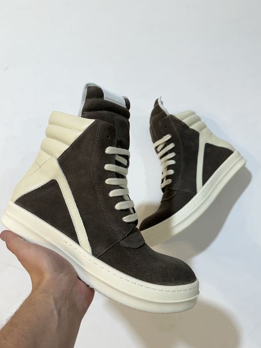 кеды Rick Owens Geobasket Brown/Milk Shoes 41 42