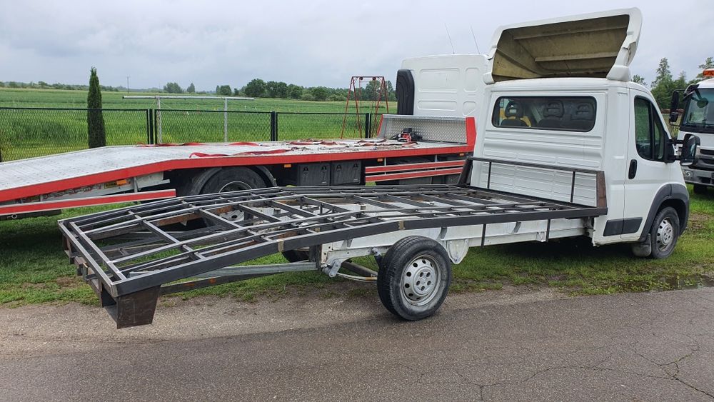 Najazd zabudowa laweta surowy Ducato Boxer Master MOTO-LUK