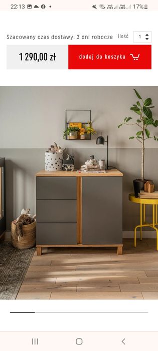 Łóżeczko Vox z materacem i komodą z przewijakiem - zestaw