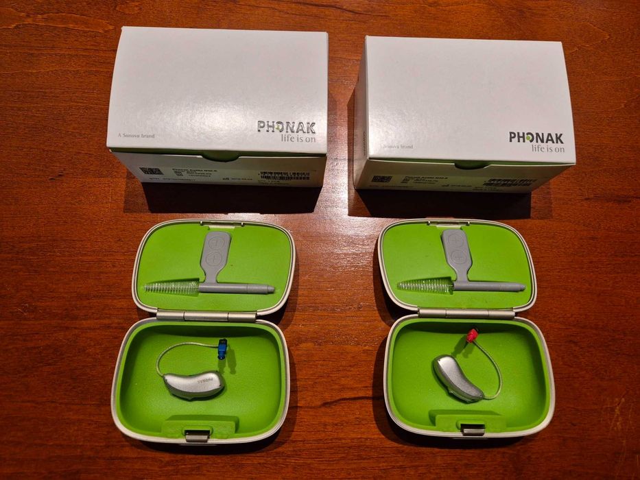 Aparaty słuchowe AUDEO M30-R, komplet, 2019, stan idealny!