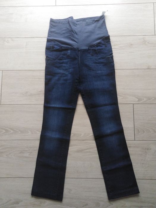 spodnie ciążowe jeansowe i materiałowe H&M 38