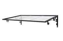 Aluminiowe zadaszenie drzwi - szer. 135,5 cm