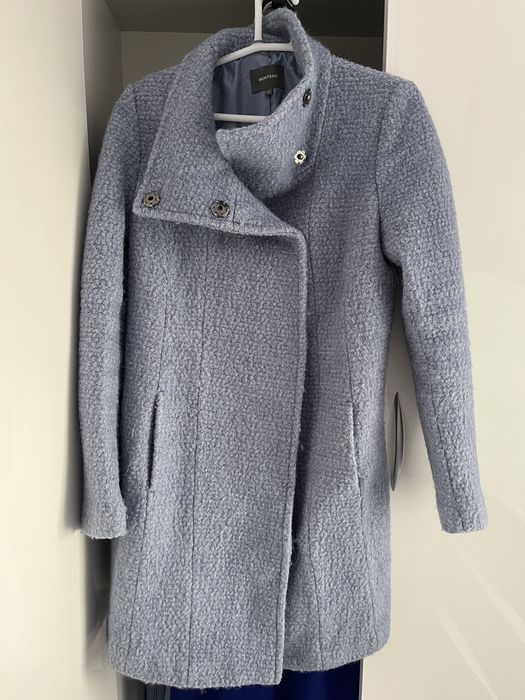 Płaszcz z Peek&Cloppenburg ‚ MONTEGO r. 36/38 błękitny, idealny WIOSNĄ