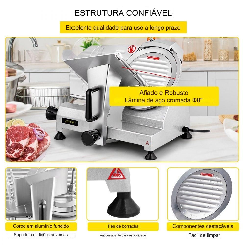 Cortador de Carne em Metal de 120W  com Múltiplas Funções