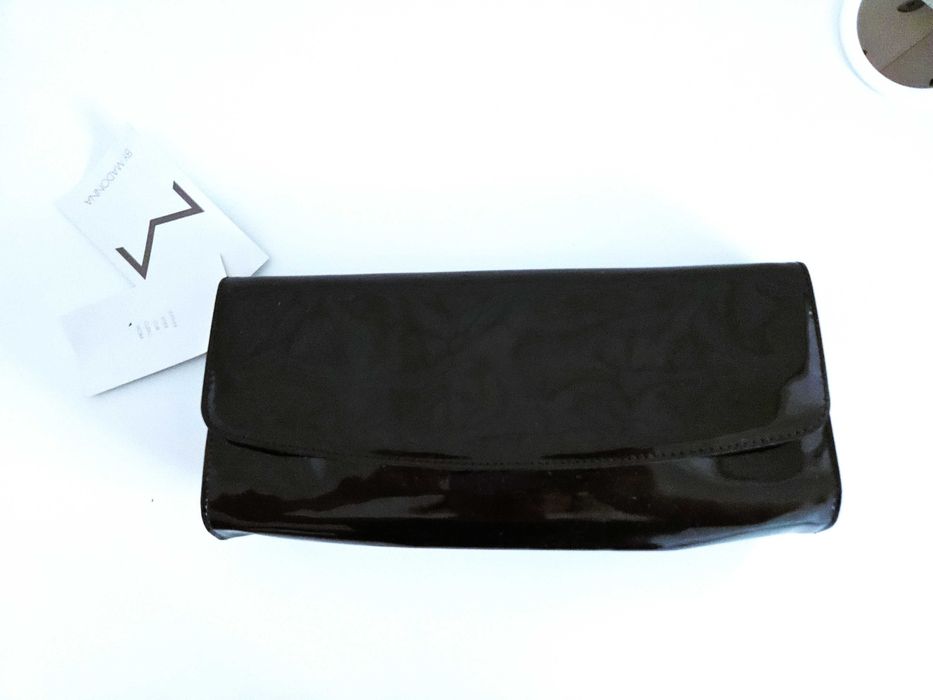 Skórzana czarna torebka Madonna H&M