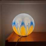 Lampa kula Ambiente Zwiesel Kristall vintage space age lata 70