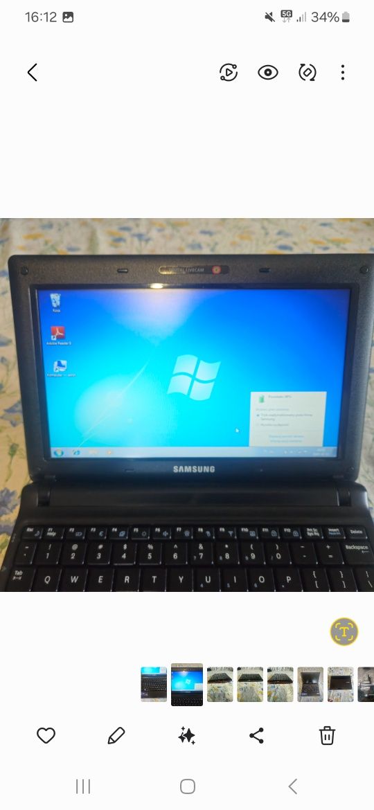 Notebook Samsung n150