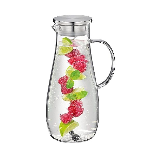 Szklany dzbanek na wodę Cilio Tropicana ze spiralą na owoce 2,0 l