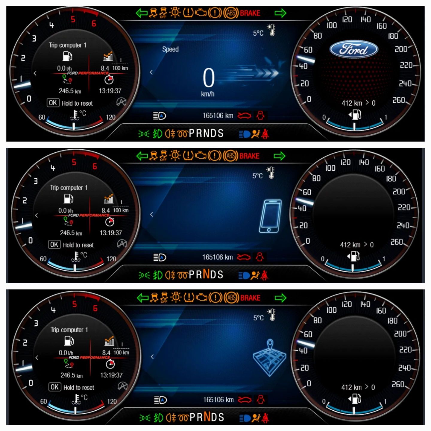 Licznik ford Mondeo MK5, Edge, S-Max, Galaxy. Full Digitall - ramka 3D