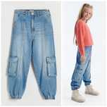 Jeansy jogger cargo Reserved 146 bojówki