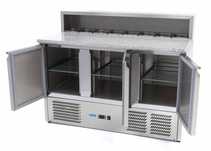Frigorifico Saladette de Pizzas - 137 cm - 3 Portas - Adapta-se 8 x GN