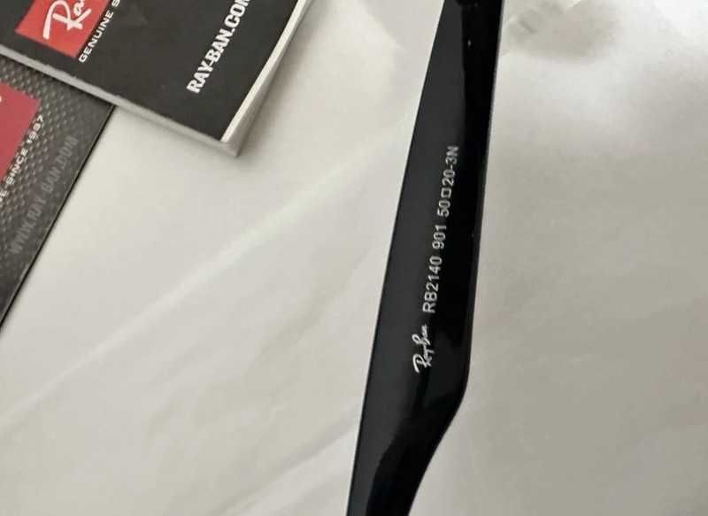 Słoneczniki Ray-Ban Wayfarer Classic - Czarny/Zielony - Nowe