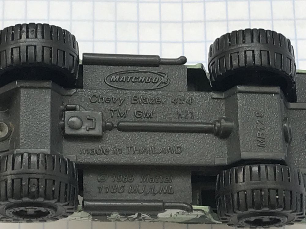 Модель Chevy Blazer 4x4. Matchbox (1:56), 1989г.