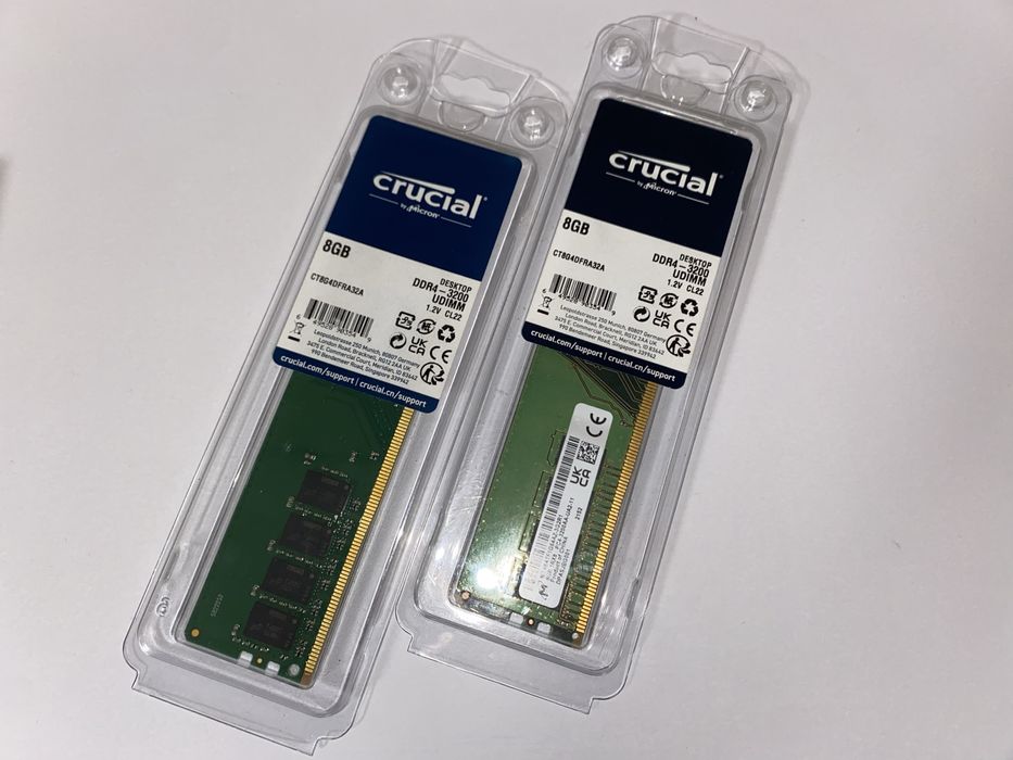 Оперативна память Crucial Micron DDR4 8Gb 3200Mhz (CT8G4DFRA32A)