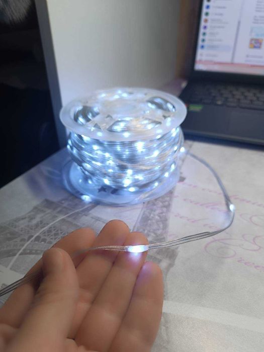 Гірлянда Феєрія 800 LED біла 100 метрів