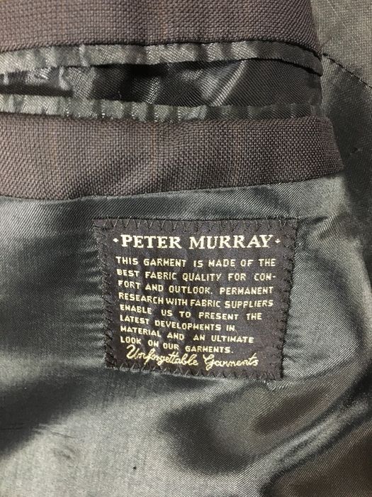 Casaco de fato de homem, tamanho 52, marca Peter Murray, escuro