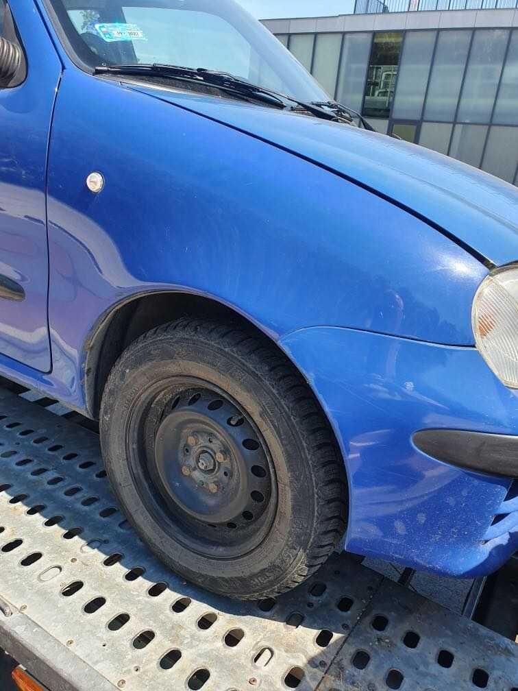 Fiat Seicento 1.1 mpi po lift niebieski kod lakieru 451/A na części