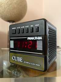 Radiobudzik PANASHIBA CUBE Led Display  Model No:4901 Vintage  80's