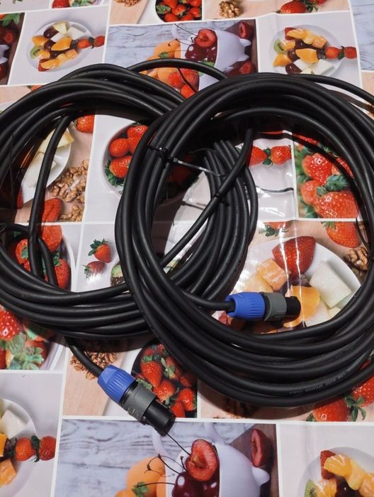 Шнуры к аппаратуре - АС колонки, усилитель,  микшер,  ноутбук