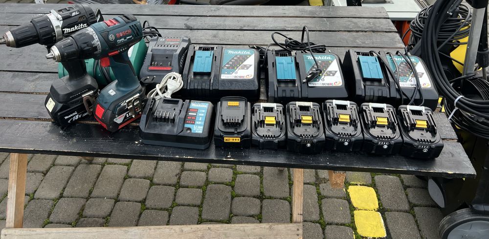 Колонка, зарядне, болгарка, шуруповерт,акумулятор Bosh, Makita, DeWalt