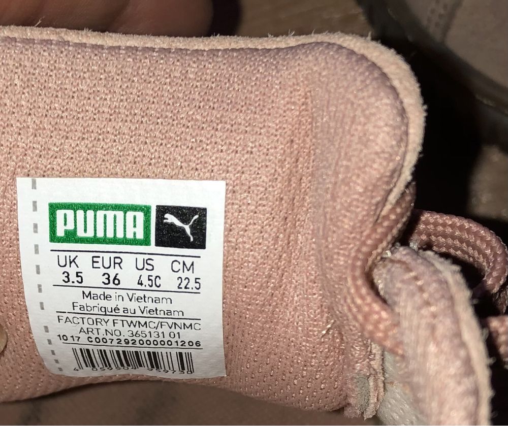 Buty Puma r.36 różowe