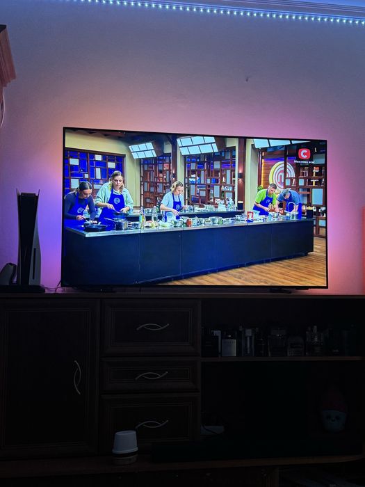 telewizor philips 55 0led769 55" 4k 120 titanos tv ambilight x3