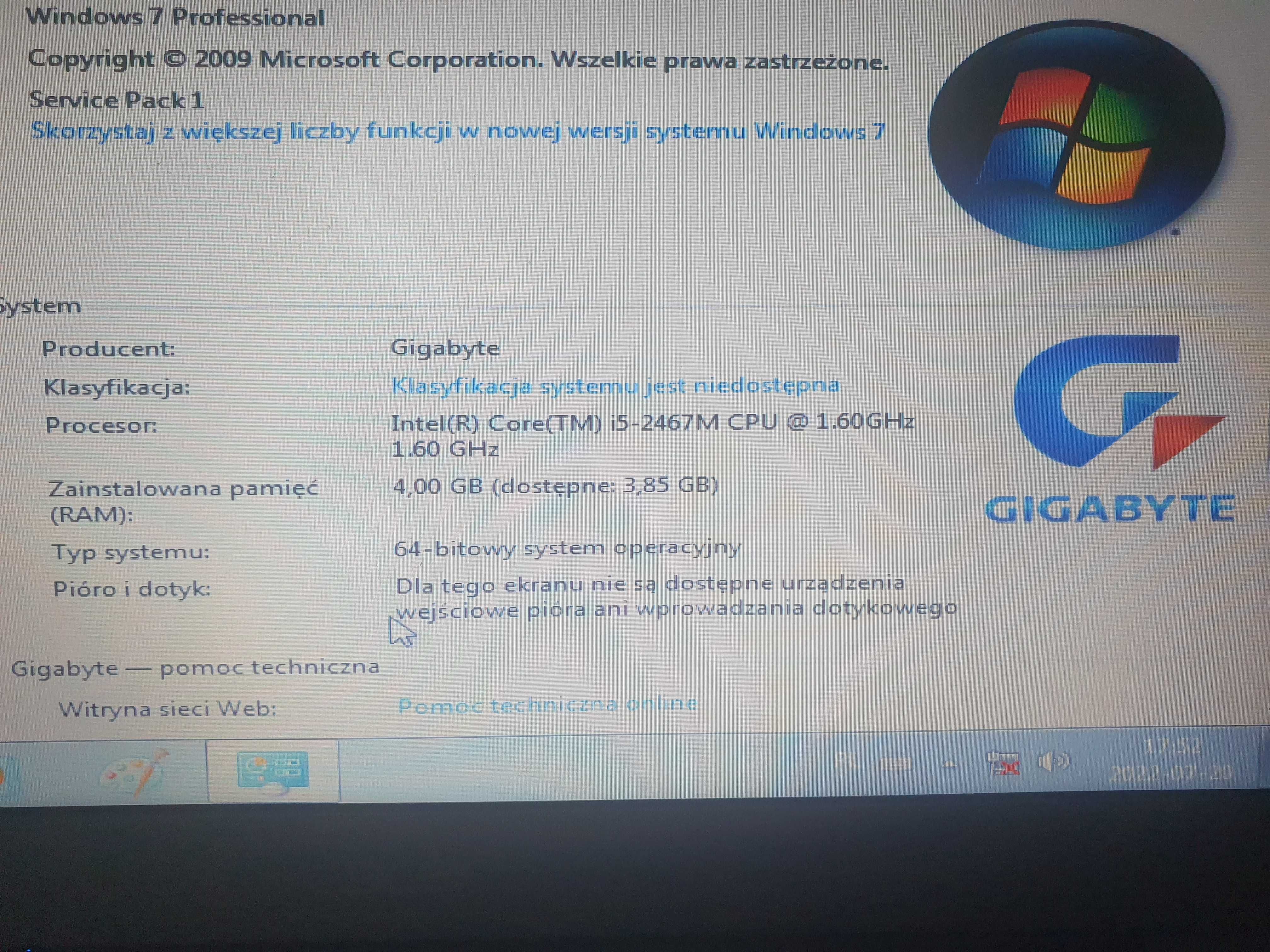 Pancerny laptop do warsztatu i garażu Lenovo L420 i3 8gb ram, SSD