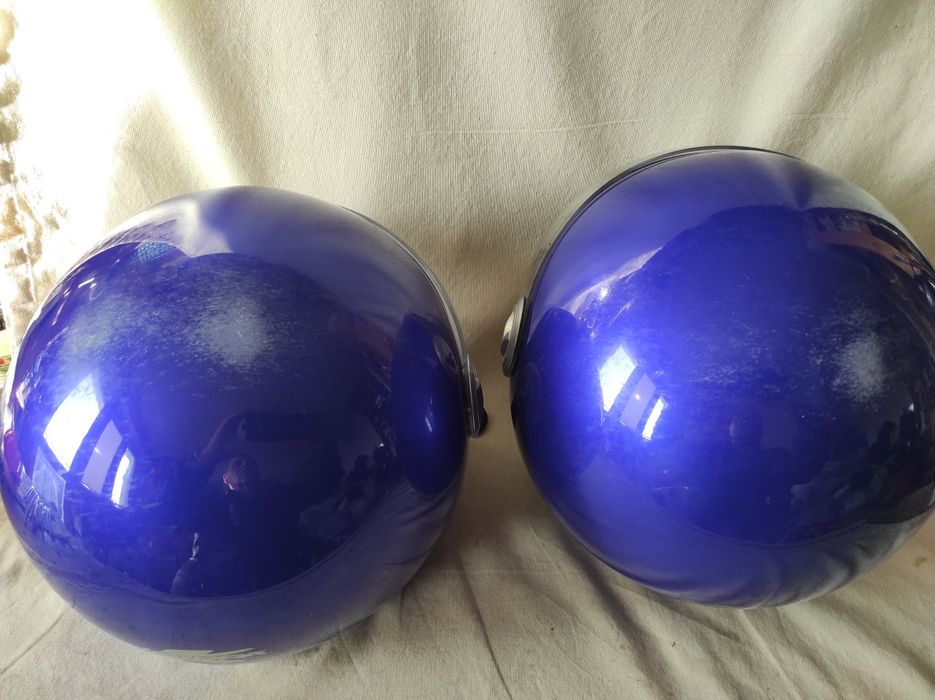 Kask motocykl skuter Kappa KV-20 Rio niebieski 2 sztuki rozmiary L M