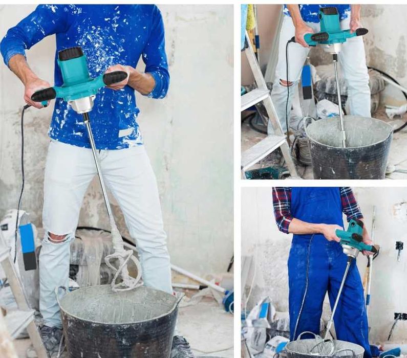 Nowe MIESZADŁO Do Zapraw Kleju Tynku Betonu Mieszalnik 3200W (-20%)