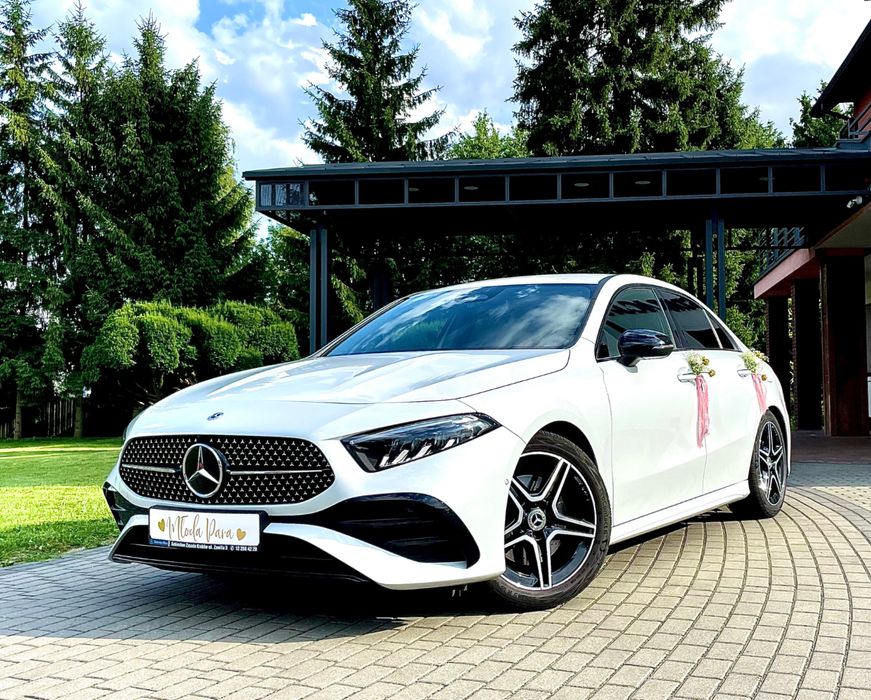 Samochód Auto do Ślubu - nowy biały Mercedes AMG Limousine