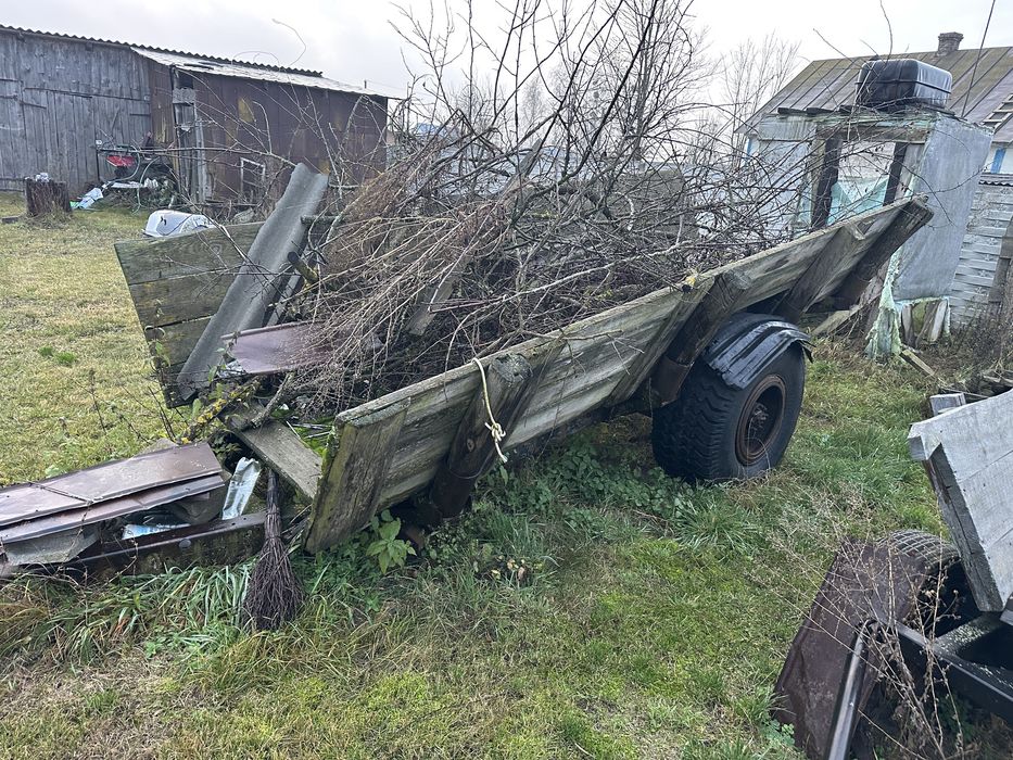 Причеп до трактора. Віз тракторний. Одноосний віз