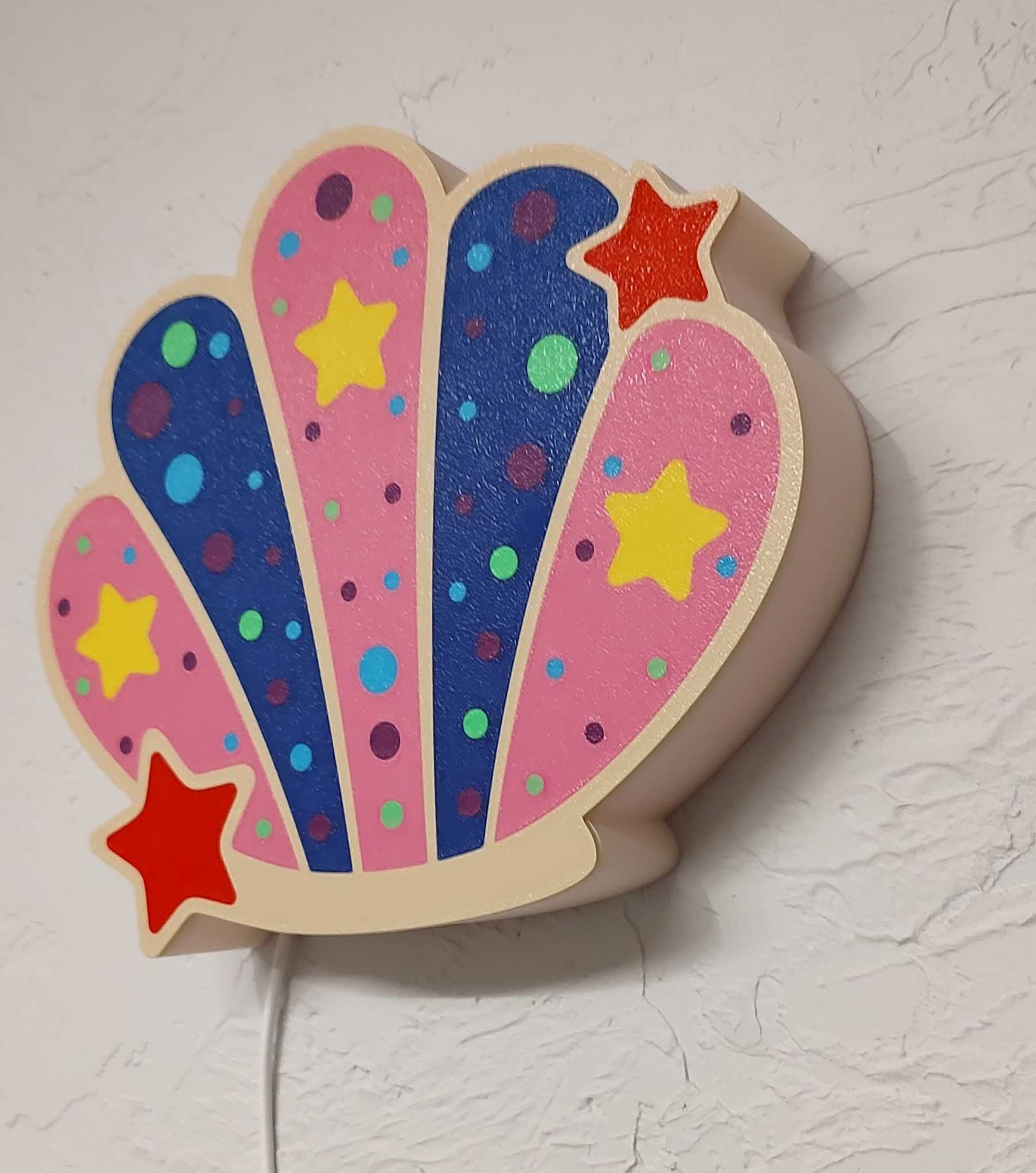 Lampka 3D dla Dzieci – Morska muszelka - Seashell