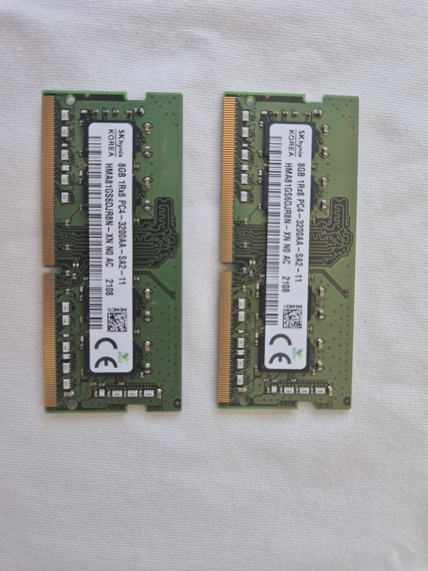 RAM 2 x 8GB DDR4-3200 originais do laptop MSI GP66 Leopard 10UH-483